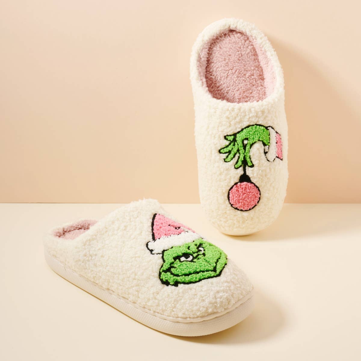 Christmas Grinch Home Slippers