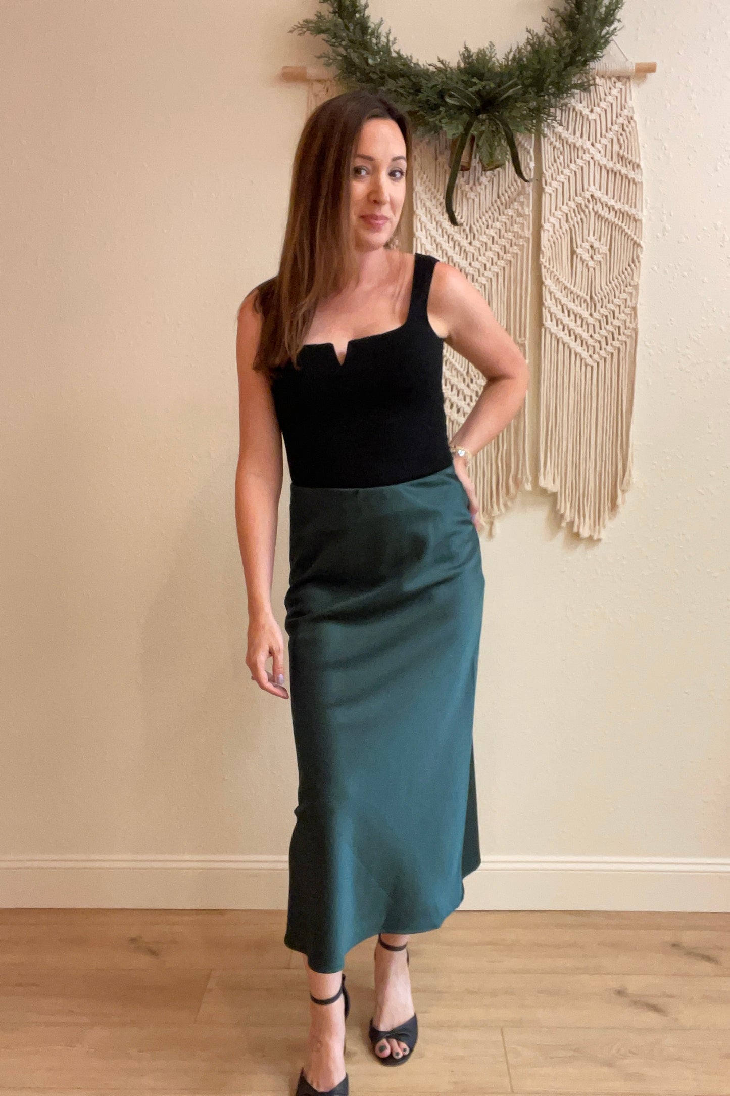 Melody Satin Slip Skirt