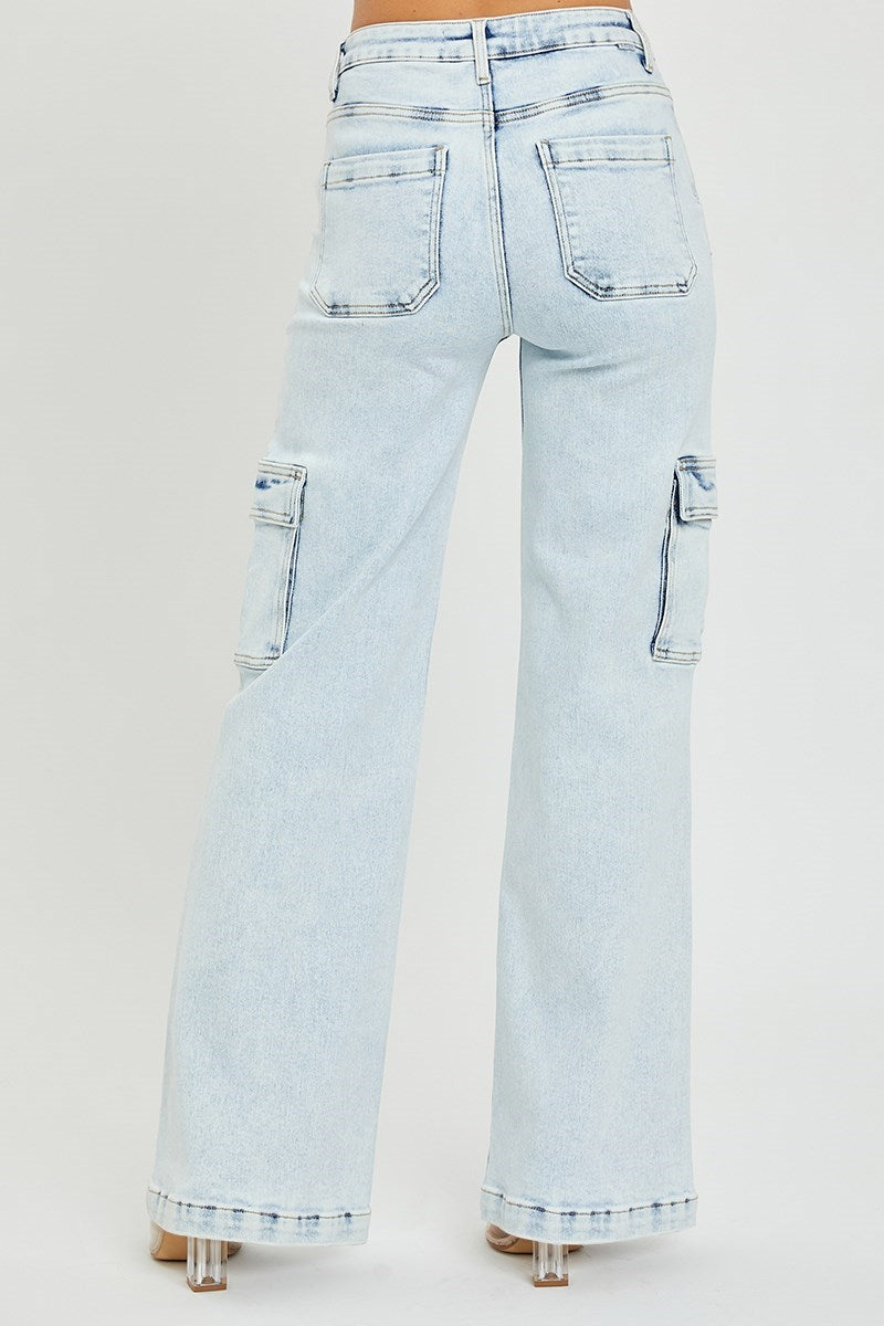 Risen High Rise Cargo Jeans