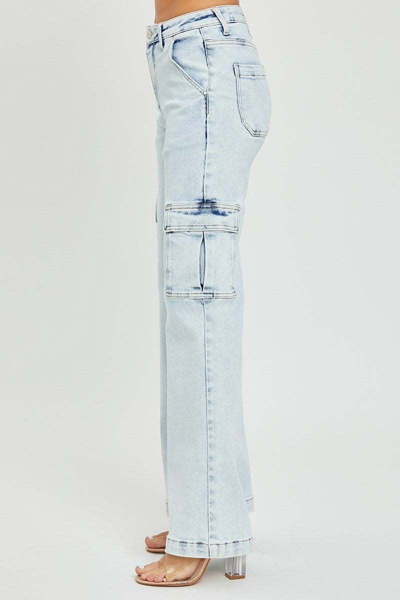 Risen High Rise Cargo Jeans