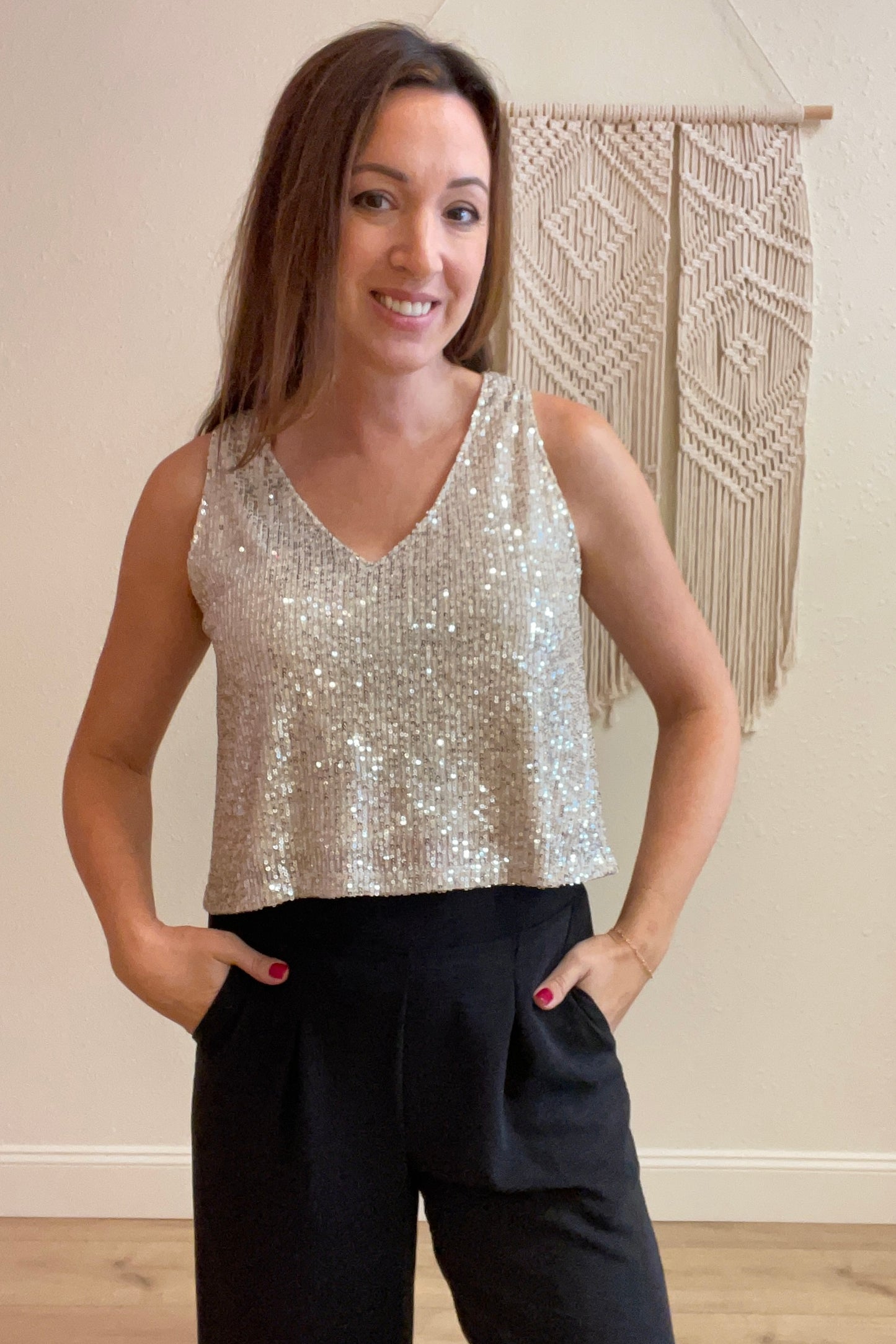 Shining Star Sequin Top