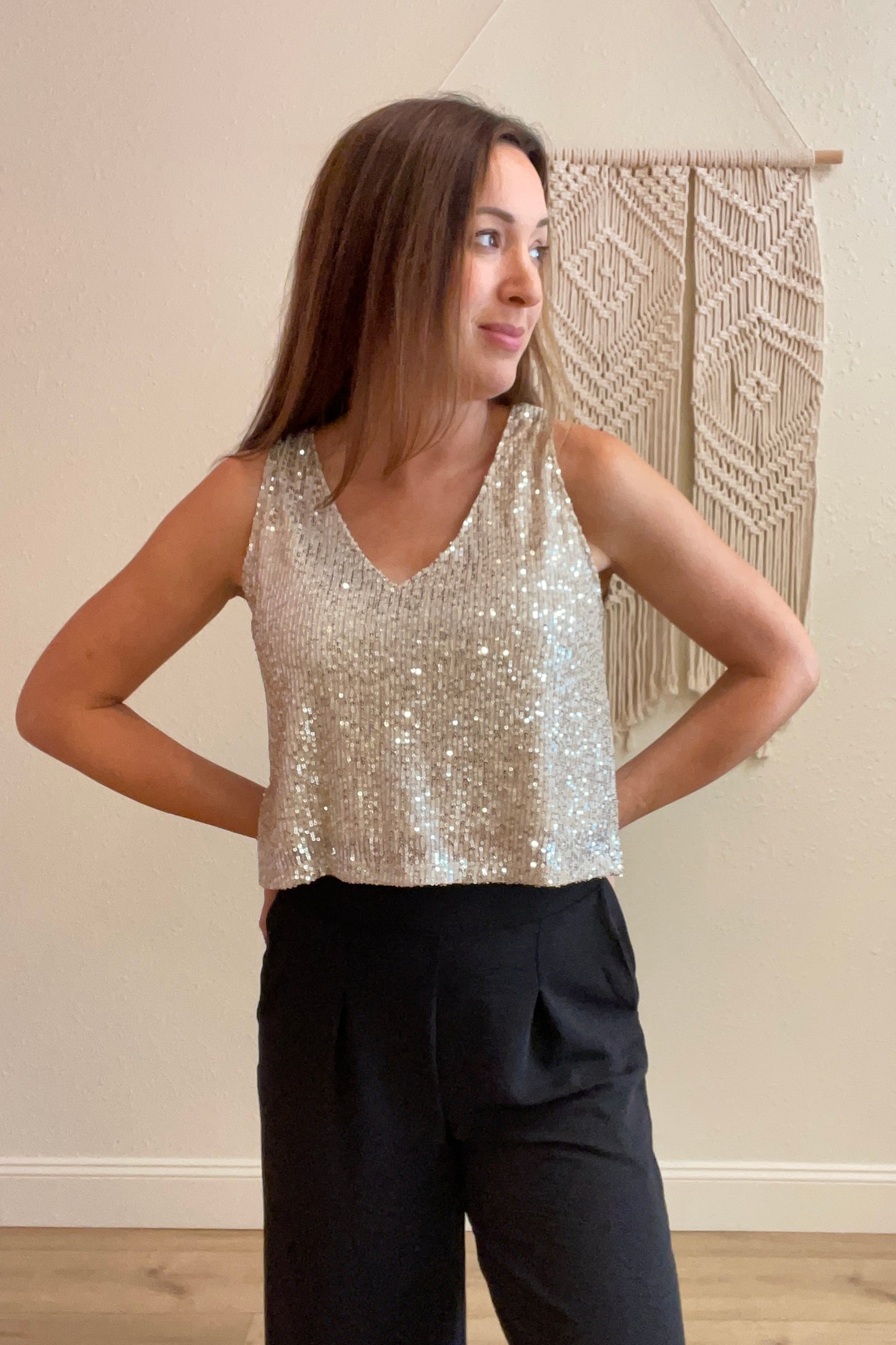 Shining Star Sequin Top