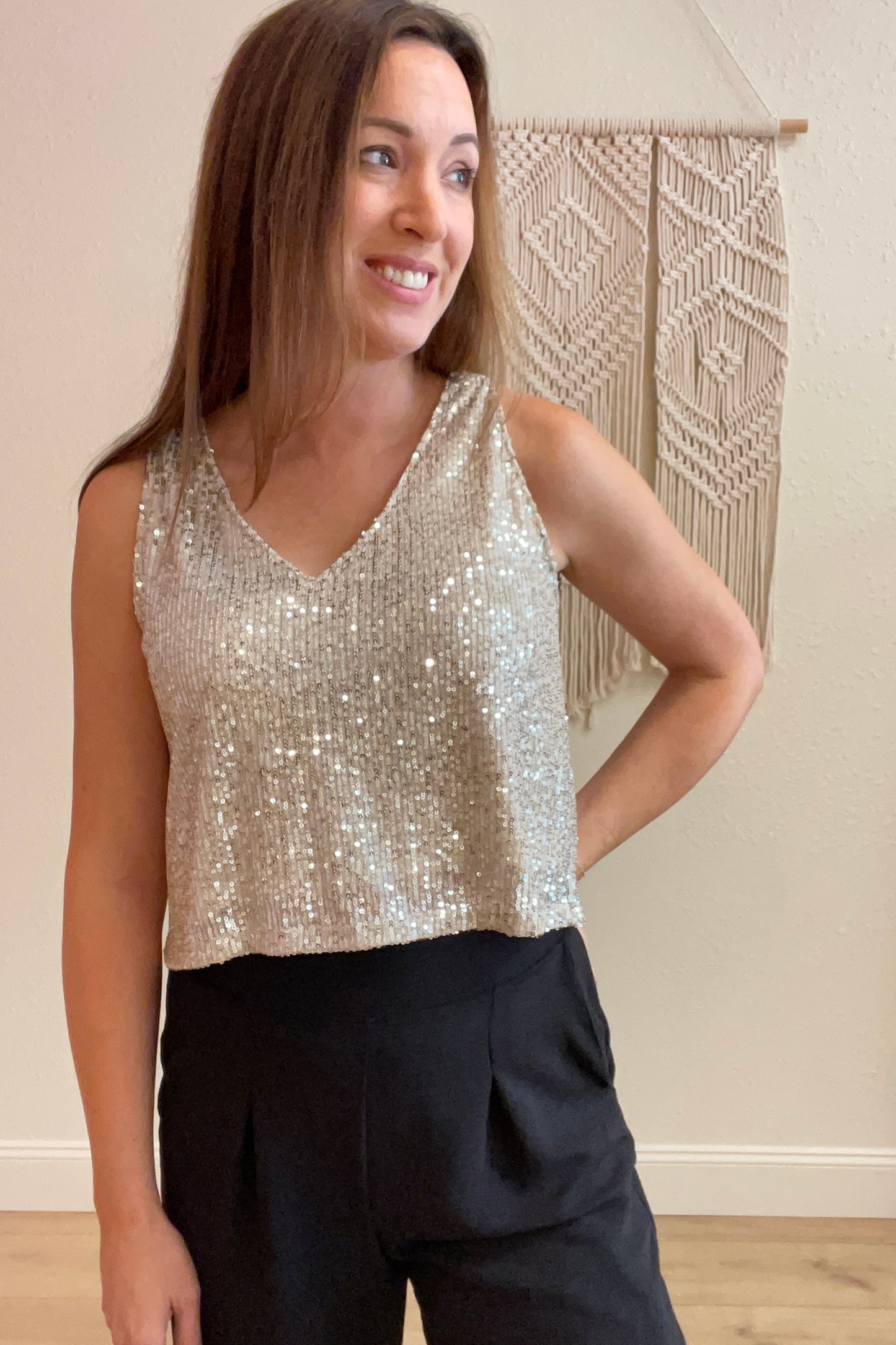 Shining Star Sequin Top