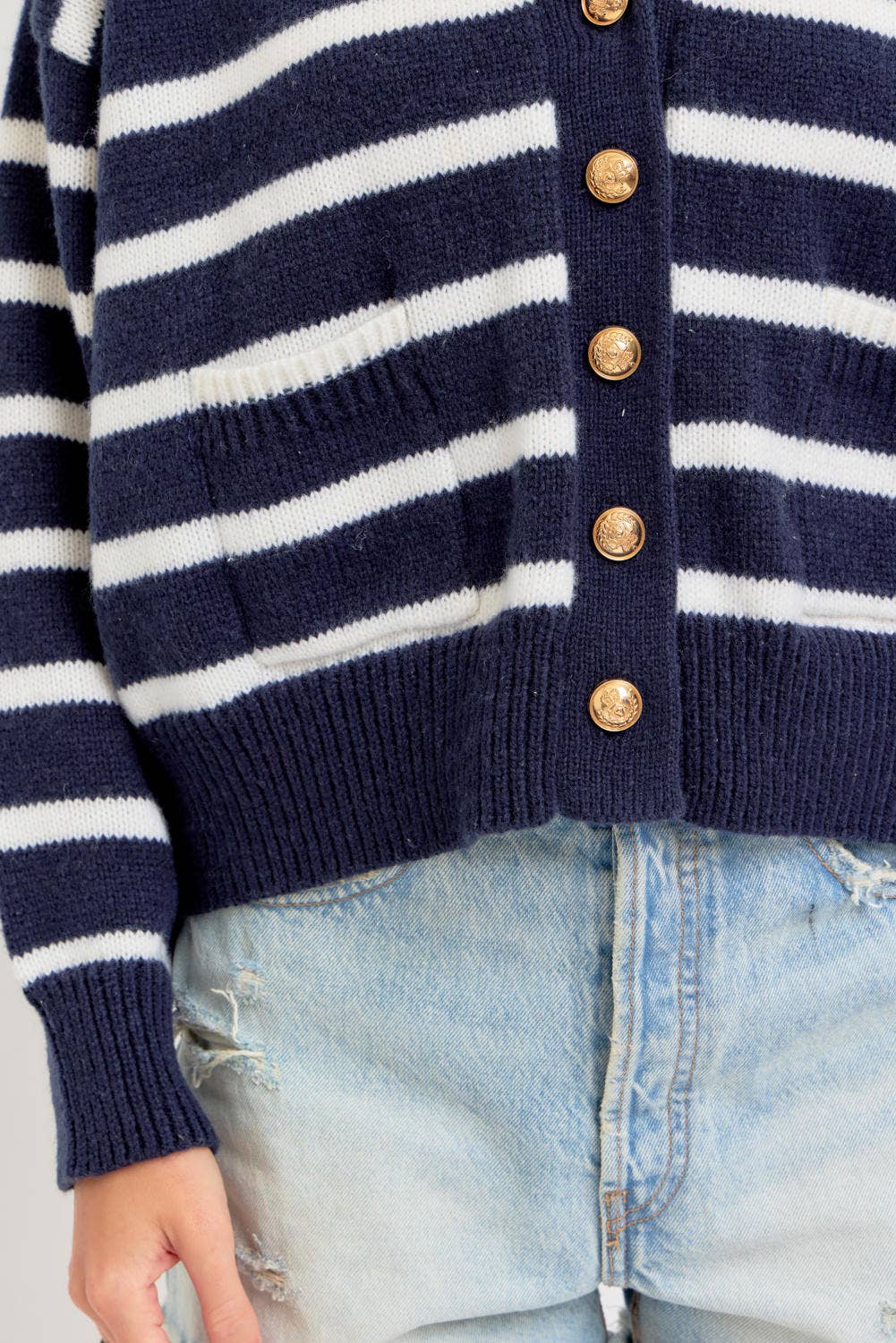 Everleigh Stripe Cardigan Sweater