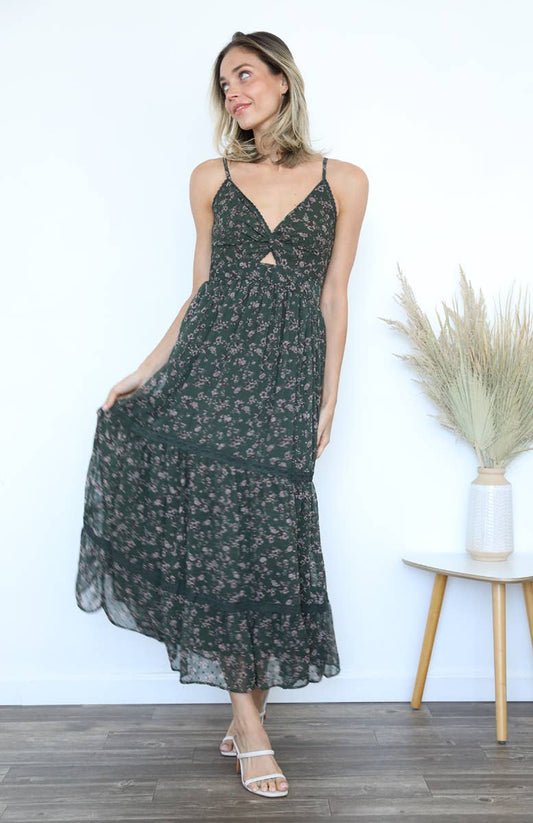 Jillian Floral Tiered Maxi Dress