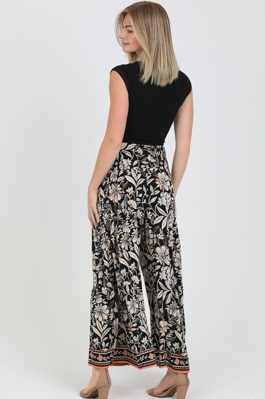 Janine Floral Wide Leg Pants