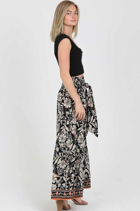 Janine Floral Wide Leg Pants